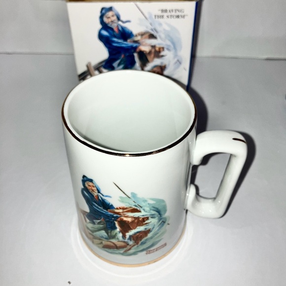 Norman Rockwell’s 1985 3 Porcelain Tankards Long John Silvers Collectibles VTG - Picture 12 of 16